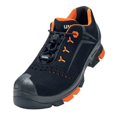 Produktbild von uvex 2 Sicherheits-Halbschuhe S1P schwarz-orange Arbeitsschuhe für Damen und Herren, atmungsaktiv, metallfrei mit ESD-Sohle Größe:EU 44