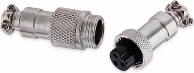 Produktbild von Hochstrom Steckverbinder-Set, 2-polig, Ø 12 mm, Schraubverschluss