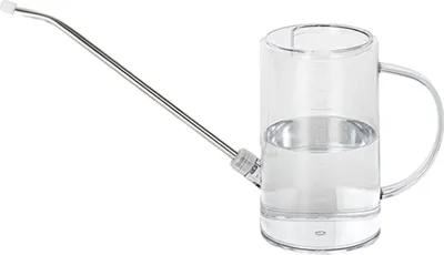 Produktbild von Gießkanne mit langem Ausguss, 1 l/1,5 l, Gießkanne mit Waage, transparenter Gartenbewässerungs-Sprühtopf für Pflanzen im Innen- und Außenbereich, Büroblumen