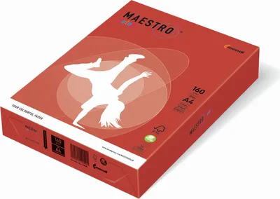 Zdjęcie produktu dla MAESTRO COLOR 9417-CO44A16S Kopierpapier MAESTRO® Color Intensiv, A4, 160g/m², 250 Blatt, korallenrot