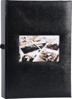 Immagine prodotto di Album fotografico Henzo, edizione per 300 foto, formato 10x15 cm, colore nero, rivestito in ecopelle, con finestra