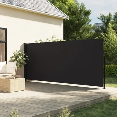 Obrázok produktu pre Maison Exclusive – Výsuvná markíza, čierna, 180 x 500 cm