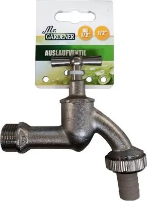 Produktbild von Auslaufventil Mess. matt-chrom 1/2"