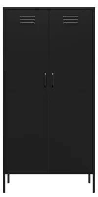 Zdjęcie produktu dla Szafka metalowa Lendo Online, 90x50x180 cm, czarna, stalowa