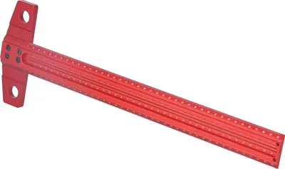 Image de Equerre en T, règle à angle droit, gabarit de marquage en aluminium pour le travail du verre et du bois400mm