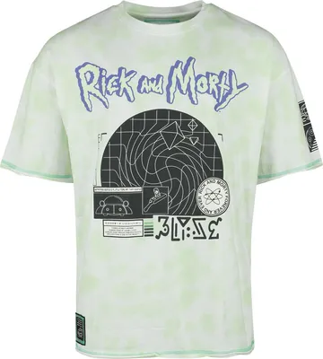 Produktbild von Rick And Morty T-Shirt Herren Goodbye Moonmen grün S