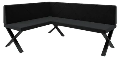 Produktbild von Eckbank Akiko Metal X-168x128-Rechts-Inari96- Stoff|Eckbankgruppe für Ihrem Esszimmer|Küche|modern|Sitzecke|Essecke