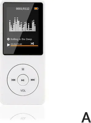 Produktbild von Bluetooth Mp3 Music Player Portable Mp4 Fm Radio Externer Ultradünner Studentenaufzeichnungsstift weiß