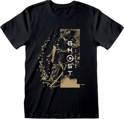 Image de Ghost Of Tsushima - T-shirt Homme/Femme Unie HE3347 (M) (Noir)