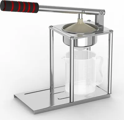 Produktbild von Handbetriebene Orangenpresse Saftpresse Edelstahl Fruchtpresse Zitruspresse Manuell Entsafter Doppelkopf Gastronomie Frischsaftpresse