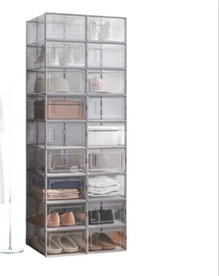 Productafbeelding van Transparante schoenendoos, 33,5 x 23,2 x 14,3 cm, plastic schoenentool