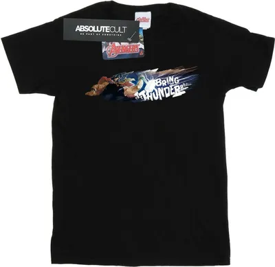 Produktbild von Marvel - "Bring The Thunder" T-Shirt für Herren BI5918 (L) (Schwarz)