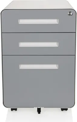 Obrázok produktu pre Kancelársky kontajner hjh OFFICE s 3 zásuvkami, model COLOR PLUS I. Oceľový kancelársky vozík, rozmer 63,0 x 40,0 x 51,0 cm