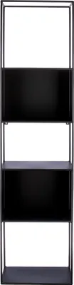 Obrázok produktu pre Polička Gilde, "Close", kov, čierna,Polyuretán1, d. 15 cm, š. 30,5 cm, v. 120 cm 74221
