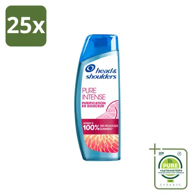 Produktbild von 25 x Head & Shoulders Anti-Schuppen-Shampoo Pure Intense Grapefruit 250 ml - Großpackung - 25 Stücke