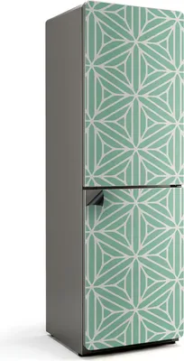 Zdjęcie produktu dla Geometryczny wzór w symetrii - Magnetyczna osłona lodówki - Folia dekoracyjna magnetyczna do kuchni - Magnetyczna dekoracja lodówki - Samoprzylepna tablica magnetyczna - Folia magnetyczna na drzwi lodówki - 60x190 cm