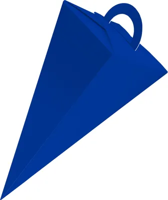 Produktbild von 25x itenga Geschenktüte Schultüte mit Griff 14 cm, Blau