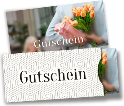 Produktbild von itenga Geschenkgutschein Fotodesign mit Hülle - Motiv MUTTERTAG Postkarte zum Ausfüllen 21,0 x 9,8 cm