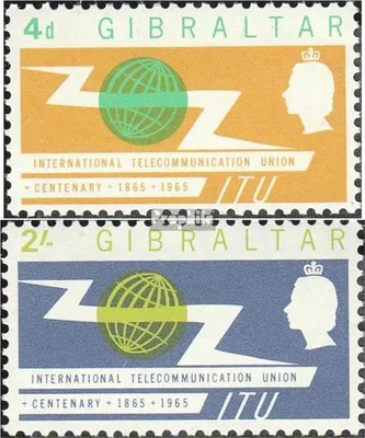 Produktbild von Briefmarken Gibraltar 1965 Mi 169-170 (kompl.Ausg.) postfrisch ITU