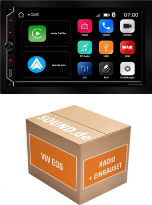 Produktbild von Autoradio Einbaupaket ESX VMX700DAB passend für VW EOS | CarPlay Wireless Android Auto Wireless Bluetooth