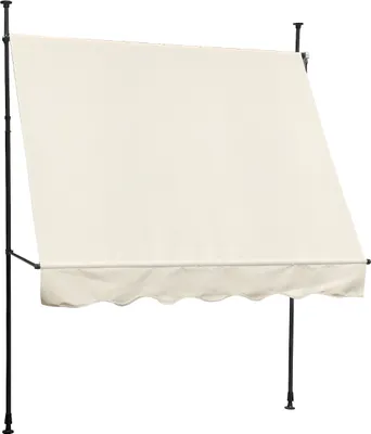 Produktbild von SVITA Klemmmarkise 200x120cm 280g/m² Balkonmarkise Sonnenschutz Markise Beige Creme