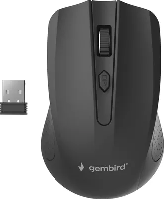 Productafbeelding van Gembird MUSW-4B-04 gembird Maus OPT WIRELESS 4 Tasten inkl.nano USB schwarz