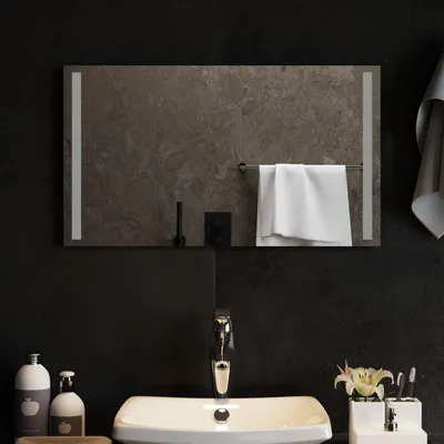 Produktbild von LED-Badezimmerspiegel Transparent 70 x 40 cm Gehärtetes Glas
