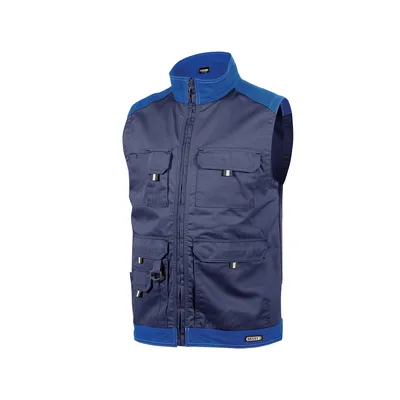 Produktbild von Dassy ärmellose Jacke Faro Gr. XL dunkelblau/kornblau