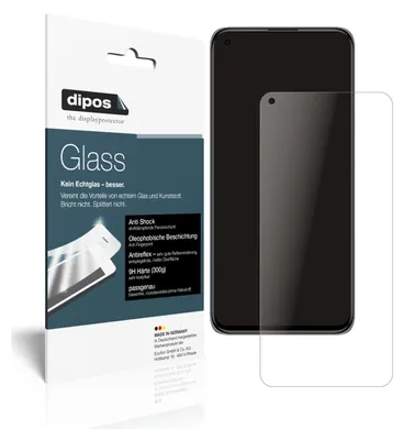 Produktbild von 1x Schutzfolie für Xiaomi Mi 11 Lite 5G matt - Anti-Shock 9H Folie dipos Glass Kunststoffglas