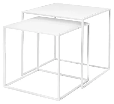 Immagine prodotto di Set di 2 tavolini laterali Blomus -FERA- S, colore bianco