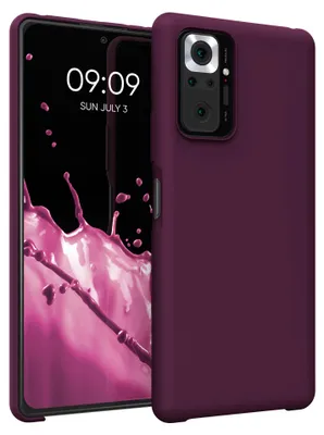 Produktbild von kwmobile Handyhülle für Xiaomi Redmi Note 10 Pro Hülle - Case Silikon - Kabelloses Laden - Schutzhülle Cover in Bordeaux Violett