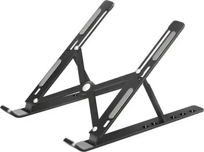 Obrázek produktu pro Univerzální držák na notebook – ergonomická podložka pod notebook – nastavitelný – 11–15,6 palců – černý – držák na notebooky