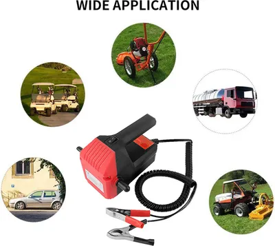 Image de Pompe à huile, pompe de transfert diesel électrique 12 V 60 W, pompe d'extraction d'huile pour voitures, motos, camping-cars, bateaux et tondeuses autoportées