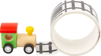 Produktbild von Display Holzlok mit Schienenklebeband