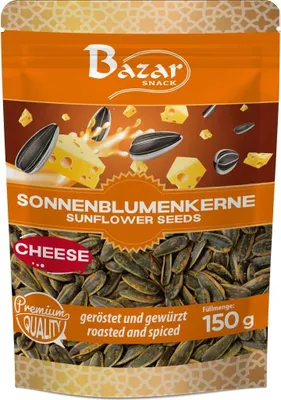 Produktbild von Bazar Sonnenblumenkerne, geröstet und gewürzt, mit Käsegeschmack 150 g