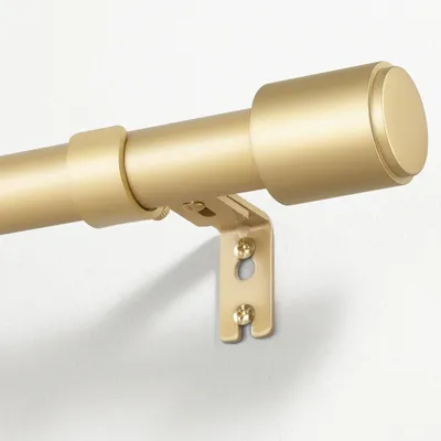 Gordijnroede Ø 25 mm, 81-218 cm, Metall ausziehbar, Gold