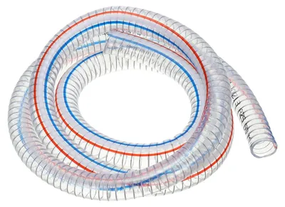 Image de Tuyau d'aspiration en PVC de 7/8 de pouce, longueur 2 mètres, renforcé
