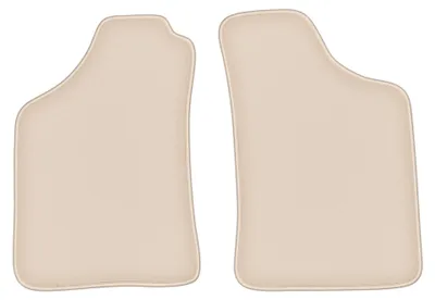 Image de Tapis avant en moquette pour Mitsubishi L200 Triton 2001-2006 (pick-up) – 2 pièces, beiges, sur mesure – Wielganizator FORTUNA