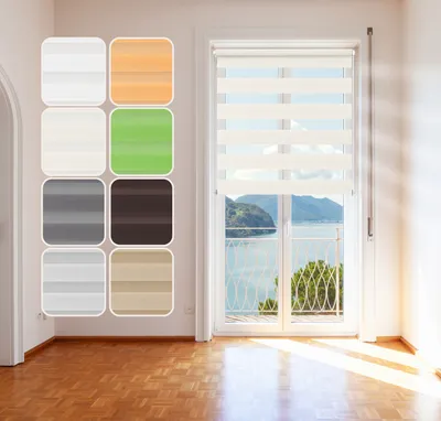 Produktbild von Doppelrollo Vanille 105x150cm Klemm-Fix - System Click