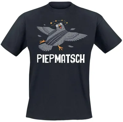 Produktbild von Tierisch T-Shirt Herren Piepmatsch schwarz 3XL