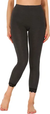 Image de Leggings 7/8 pour femme Merry Style avec dentelle MS10-342 (mélange foncé, M)