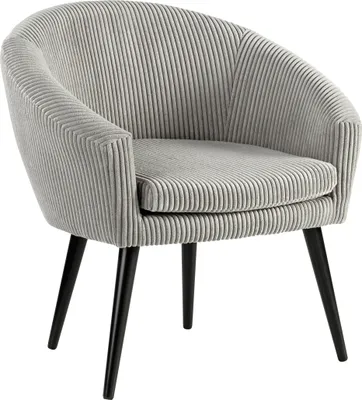 Produktbild von Stylischer Loungesessel Lutz | Kord Steingrau | XDREAM Relaxsessel |Clubsessel | Cocktailsessel