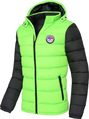 Produktbild von Nebulus Winterjacke UNIMAK Herren, warme Outdoorjacke, praktische & vielseitige Übergangs- & Winterjacke, P4776 - Herren, grün-schwarz, L