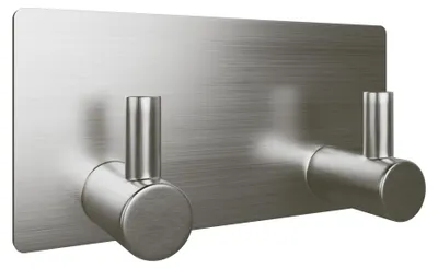 Productafbeelding van RVS Zelfklevende Handdoekhaken met 2 Haken