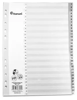 Obrázek produktu pro Rozdělovače A4 1–31 – Titanum