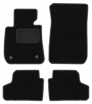 Imagen del producto de Alfombrillas de moqueta para BMW 3 E93 2004-2011 (cabrio) – juego de 4 piezas, negras, a medida – Wielganizator LUX – versión W0879