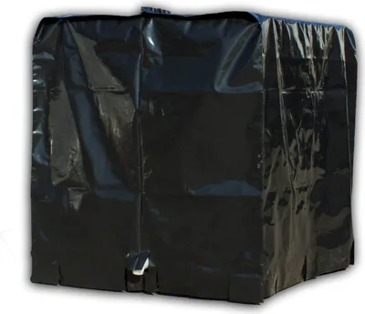 Produktbild von IBC Abdeckplane Schutz Hülle Plane Haube Folie Regen-Wasser-Tank 1000L Container