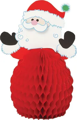 Produktbild von Unique Party 90341, Girlande, Papier, Rot, Weiß, Weihnachten, 4 Stück(e)