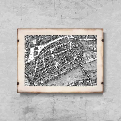 Produktbild von Poster - Leinwand - 29,7 cm x 21 cm - Leinwandposter - Frankfurt