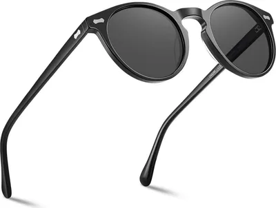Produktbild von Polarisierte Herren Sonnenbrille Runder Rahmen inkl. Etui - CARFIA